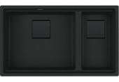 Franke Kubus 2 KNG 120/2, 760x460 mm, Fragranitový dřez, Matná černá 125.0718.492