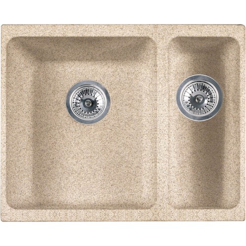 Franke Kubus KBG 160/2, 558x460 mm, granitový dřez, pískový melír 125.0250.536 Franke Kubus KBG 160/2, 558x460 mm, granitový dřez, pískový melír 125.0250.536