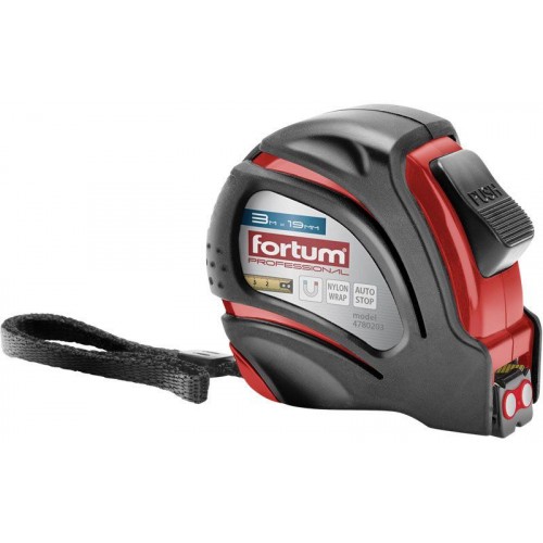 FORTUM metr svinovací, 3m, š. pásku 19mm 4780203 FORTUM metr svinovací, 3m, š. pásku 19mm 4780203