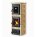 NORDICA GAIA Forno krbová kamna s troubou cappucino