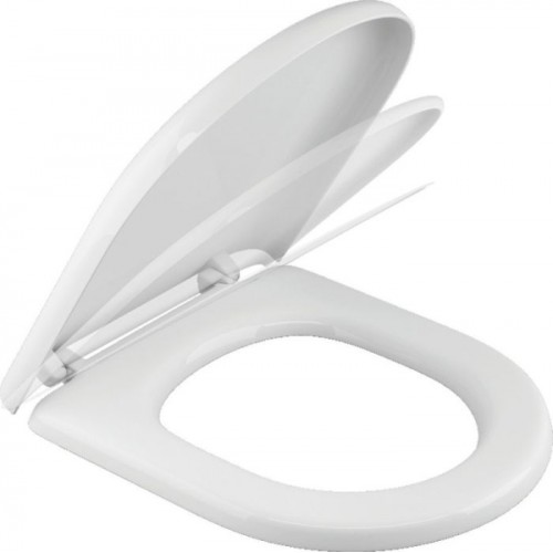 SAPHO GARCIA WC sedátko s pomalým zavíráním, bílá/chrom 100727