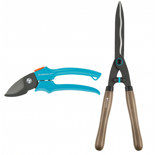 Gardena NatureCut nůžky na živý plot 12300-20 + Classic Zahradní nůžky 8754-20, 12300-30