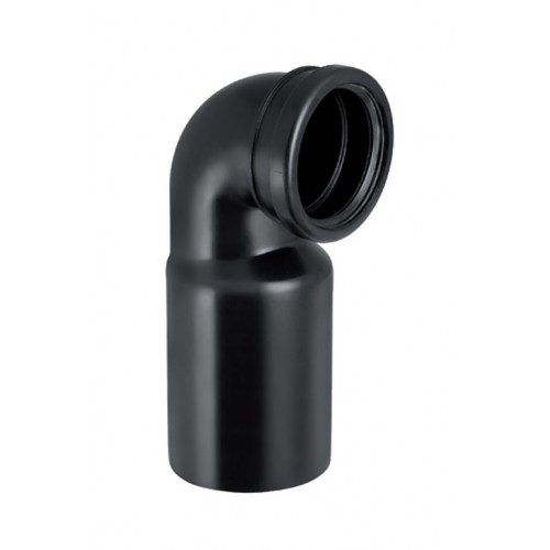 Geberit PE koleno připojovací 90° pro závěsné WC 90/90 mm 366.925.16.1