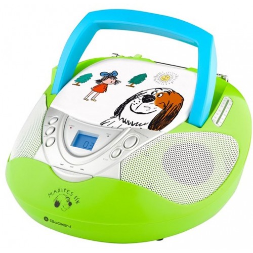 GOGEN Radiopřijímač s CD MAXI RADIO GN, CD/MP3/USB, zelený GOGMAXIRADIOGN