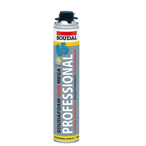 SOUDAL GUN PROFESSIONAL 65 - montážní pěna nízkoexpanzní 750 ml 1204