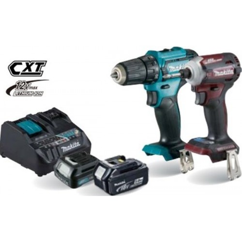 MAKITA HF2108-4 Aku šroubovák DF333DNX12 + rázový utahovák červený DTD171ZAR