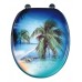 AQUALINE FUNNY WC sedátko s potiskem palma HY-S351