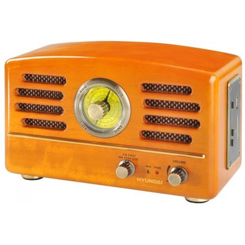 HYUNDAI RA 302 SUD Retro radiopřijímač, dub