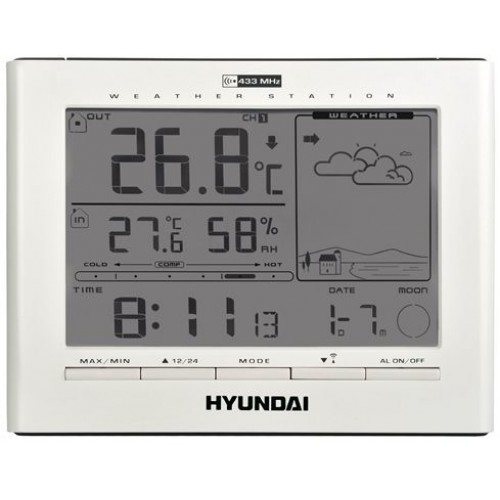 HYUNDAI WSC 2180 Meteorologická stanice, bílá