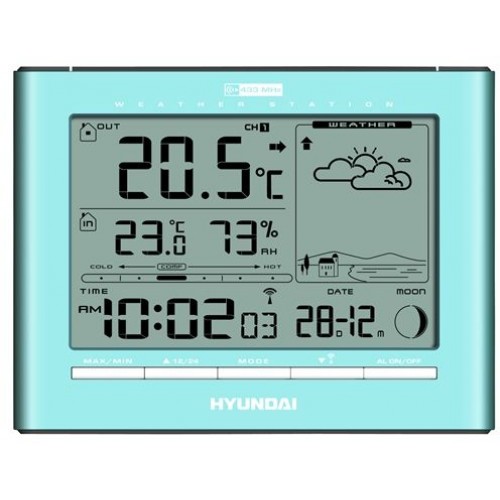 HYUNDAI WSC 2180 Meteorologická stanice, světle modrá