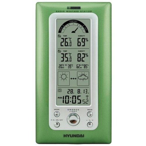 HYUNDAI WSC 2208 Meteorologická stanice, zelená HYUNDAI WSC 2208 Meteorologická stanice, zelená