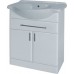 Intedoor Ideal spodní koupelnová skříňka na soklu s keramickým umy. bílý lesk ID75
