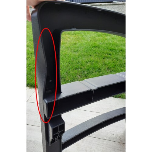VÝPRODEJ KETER MONTERO TRIPLE SEAT Zahradní lavice 150 x 62 x 89,5 cm, grafit/hnědošedá 17204596 POŠKOZENÉ!!