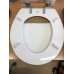 VÝPRODEJ NOVASERVIS SOFT LYRA WC sedátko tvarované dřevo, bílá, pomalu padající ODŘENÉ, ŠEDÉ UCHYCENÍ
