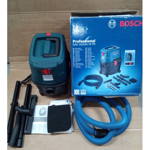 VÝPRODEJ BOSCH GAS 15 vysavač 1100 W, poloautomatický oklep 0.601.9E5.000 POUŽITÉ ZBOŽÍ!!!