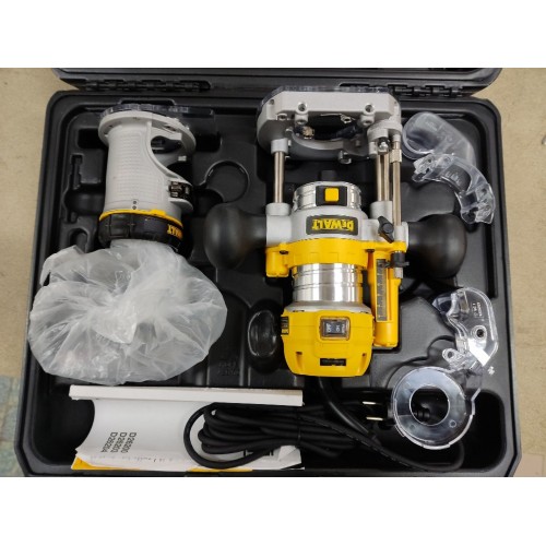 VÝPRODEJ DeWALT Horní a ohraňovací fréza 2v1 D26204K 1X POUŽITO!!