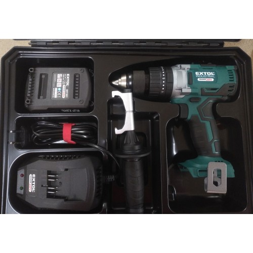 VÝPRODEJ EXTOL INDUSTRIAL Aku vrtací šroubovák s příklepem SHARE20V, BRUSHLESS, 20V Li-ion, 2000mAh 8791800 PO SERVISE!!