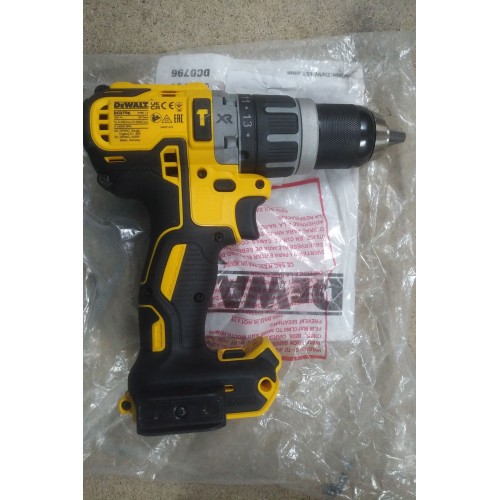 VÝPRODEJ DeWALT DCD796N Bezuhlíková příklepová vrtačka/ šroubovák (70Nm/18V) bez akumulátoru PO SERVISE!!