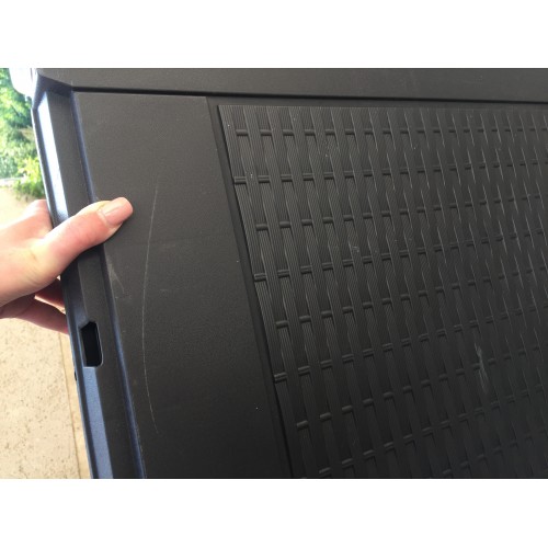 VÝPRODEJ PROSPERPLAST BOXE RATO Zahradní box 119x48x60cm 310L umbra hnědý MBR310 POŠKRÁBANÉ!!!