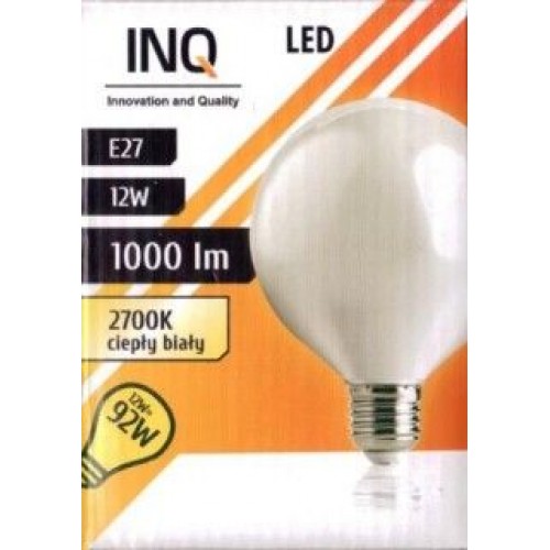 INQ LED žárovka, GLOBE E27 12W A95, teplá bílá IN713664 INQ LED žárovka, GLOBE E27 12W A95, teplá bílá IN713664
