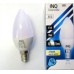 INQ LED žárovka, E14svíč.9W B37, teplá bílá IN714012