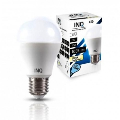 INQ LED žárovka, E27 12W A60, teplá bílá 1055lm IN714098