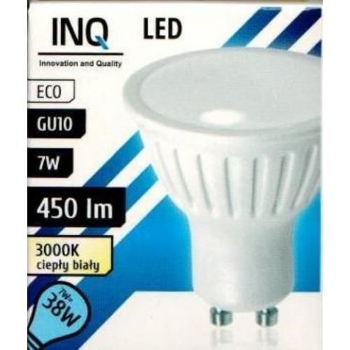 INQ LED žárovka, GU10 7W teplá bílá IN714357 INQ LED žárovka, GU10 7W teplá bílá IN714357