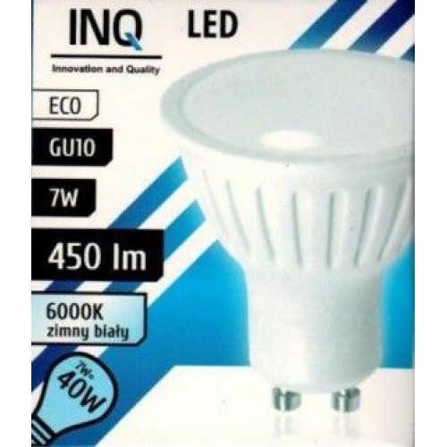 INQ LED žárovka, GU10 7W studená bílá IN714364 INQ LED žárovka, GU10 7W studená bílá IN714364