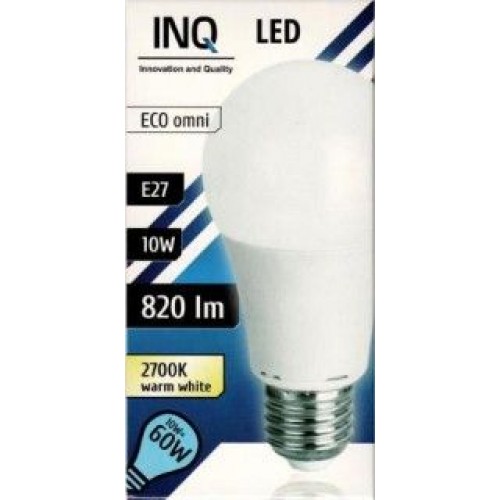 INQ LED žárovka, E27 10W A60, teplá bílá IN714579 INQ LED žárovka, E27 10W A60, teplá bílá IN714579