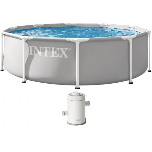 INTEX PRISM FRAME Kulatý bazén 305 x 76 cm s kartušovou filtrací 220-240V 26702ND INTEX PRISM FRAME Kulatý bazén 305 x 76 cm s kartušovou filtrací 220-240V 26702ND