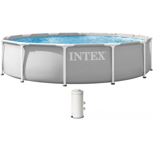 INTEX PRISM FRAME Kulatý bazén 366 x 76 cm s kartušovou filtrací 220-240V 26712ND INTEX PRISM FRAME Kulatý bazén 366 x 76 cm s kartušovou filtrací 220-240V 26712ND
