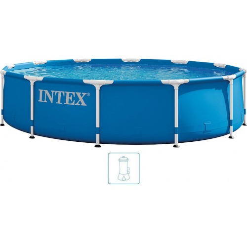 INTEX METAL FRAME Bazén 366 x 76 cm s filtrací 220-240V 28212NP INTEX METAL FRAME Bazén 366 x 76 cm s filtrací 220-240V 28212NP