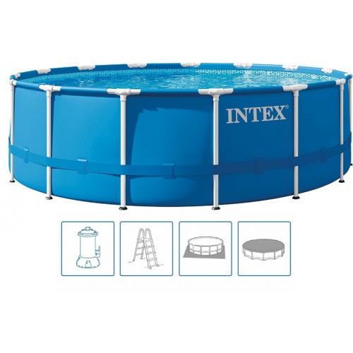INTEX METAL FRAME Bazén 457 x 122 cm s filtrací 12V 28242GN INTEX METAL FRAME Bazén 457 x 122 cm s filtrací 12V 28242GN