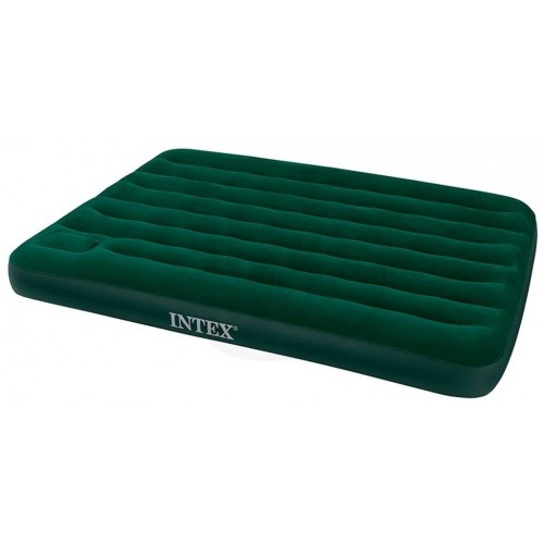 VÝPRODEJ INTEX DOWNY AIRBED QUEEN Nafukovací postel s pumpou 152 x 203 cm 66929 POŠKOZENÝ ORIGINÁLNÍ OBAL, FUNKČNÍ