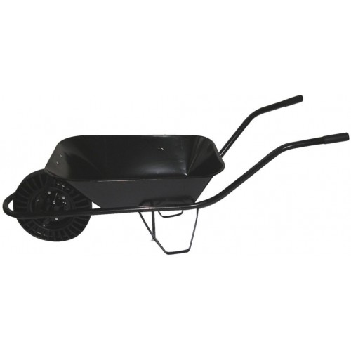 J.A.D. TOOLS Kolečko stavební svařované s pryžovým kolem a bodovanou korbou 60 l