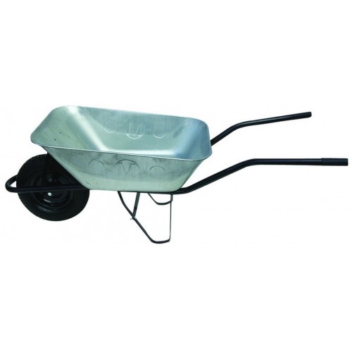 J.A.D. TOOLS Kolečko stavební s nafukovacím kolem a pozinkovanou korbou 80 l