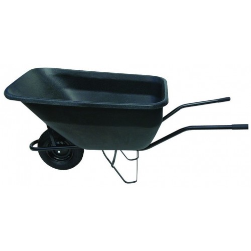 J.A.D. TOOLS Kolečko hospodářské s pryžovým kolem a plastovou korbou 180 l