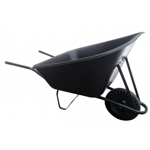 J.A.D. TOOLS Kolečko hospodářské s pryžovým kolem a plastovou korbou 210 l