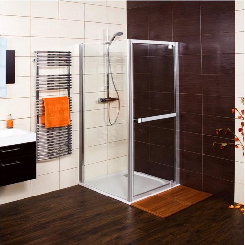 RONAL JAT JAZZ-Line boční stěna v 90° pro JA1, 90-120 cm, aluchrom/linie JATSM45051