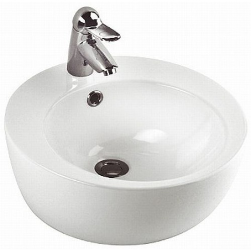 KOLO Punto umyvadlo kulaté 45 cm, na desku, s otvorem pro baterii, s přepadem, Reflex K21645900