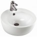 KOLO Punto umyvadlo kulaté 45 cm, na desku, s otvorem pro baterii, s přepadem, Reflex K21645900