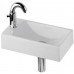 KOLO Quattro umývátko 40 cm, s otvorem pro baterii vlevo, bez přepadu, Reflex K62441900