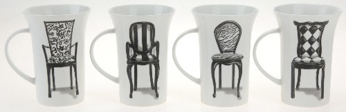 KAISERHOFF Hrnek porcelánový 400 ml, ŽIDLE KO-187840
