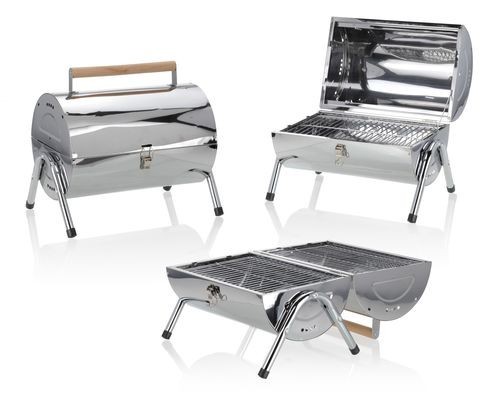 ProGarden Gril zavírací válcový, stříbrný KO-C80210255 ProGarden Gril zavírací válcový, stříbrný KO-C80210255