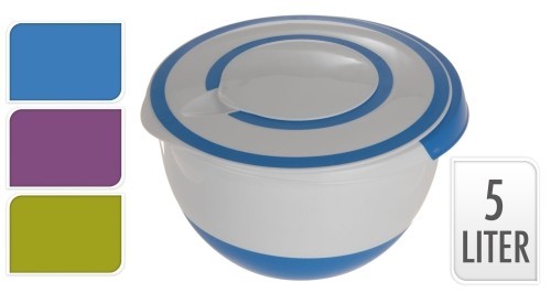 KAISERHOFF Mísa s mixovacím víkem 5 l, modrá KO-Y54220530modr KAISERHOFF Mísa s mixovacím víkem 5 l, modrá KO-Y54220530modr