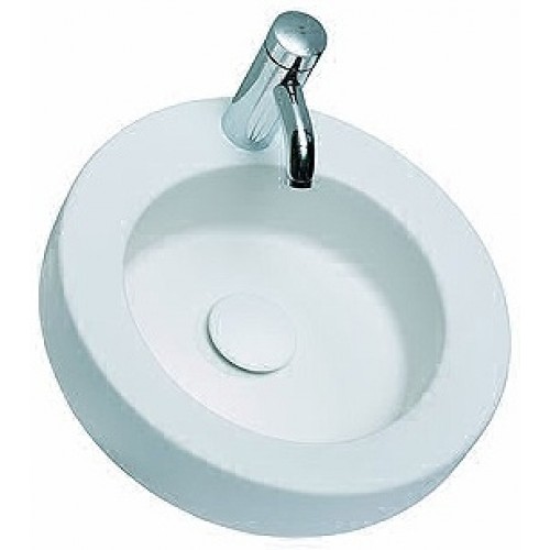 KOLO Cocktail umyvadlo kulaté 45 cm, na desku, s otvorem pro baterii, bez přepadu, Reflex L31645900