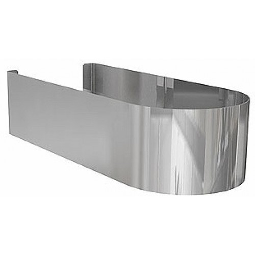 KOLO Domino krytka z nerezové oceli, 25,5 cm, bílá / chrom 99129