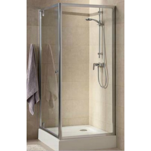 KOLO First pevná boční stěna 90 cm, pro kombinaci s křídlovými pivotovými a posuvnými dveřmi SATIN ZSKX8914003