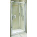 KOLO Geo-6 posuvné dveře 160 cm do niky nebo pro kombinaci s pevnou stěnou Geo-6, sklo čiré/rám stříbrný GDRS16222003B