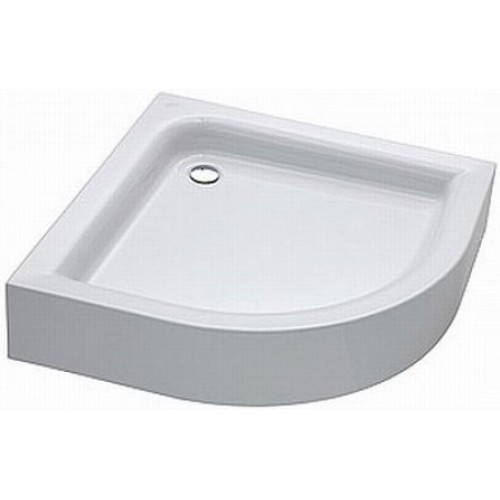 KOLO Standard Plus čtvrtkruhová sprchová vanička 80 x 80 cm s integrovaným panelem XBN1480000